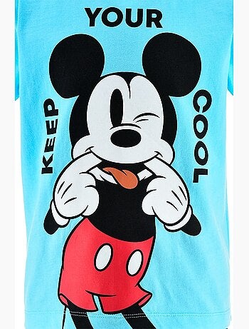 Ensemble bermuda + tee-shirt mickey mouse| licence officielle