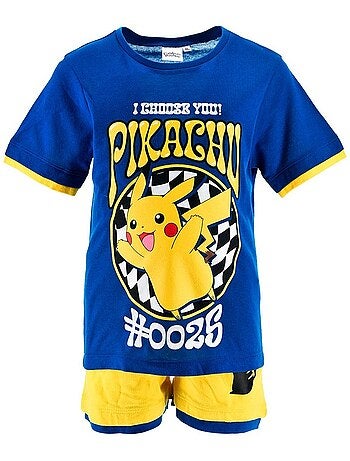 Ensemble Bermuda + Tee-Shirt Pokemon| Licence Officielle