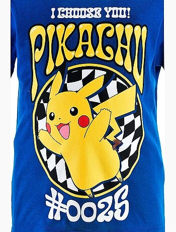 Ensemble Bermuda + Tee-Shirt Pokemon| Licence Officielle