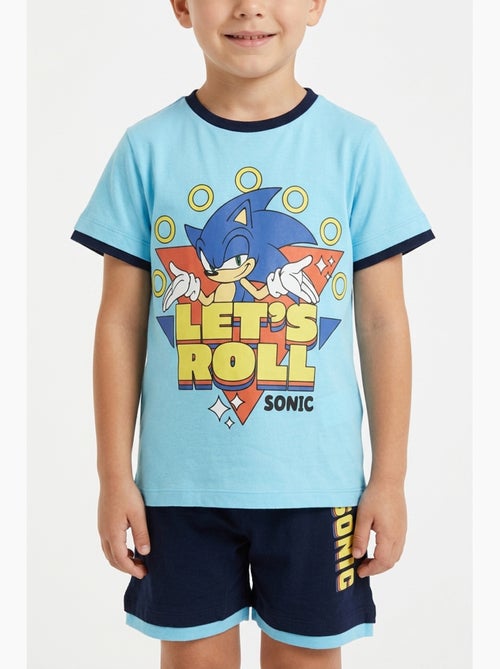 Ensemble Bermuda + Tee-Shirt Sonic| Licence Officielle - Kiabi Ensemble Bermuda + Tee-Shirt Sonic| Licence Officielle - Kiabi
