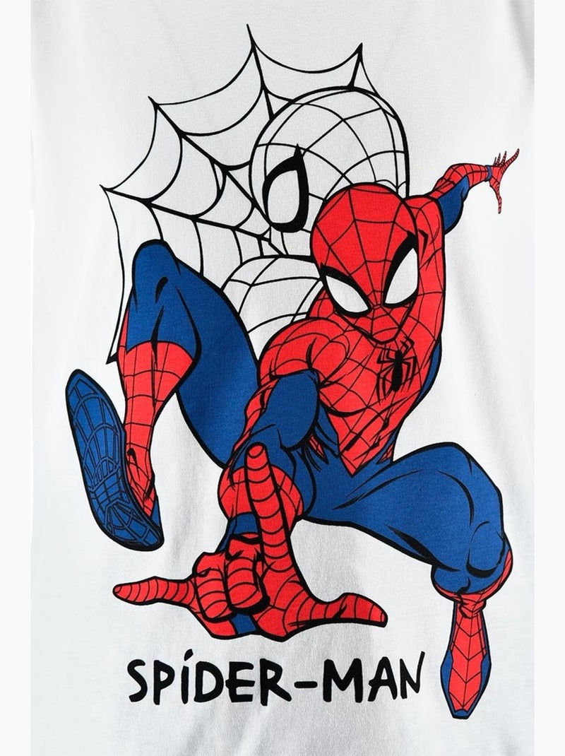 Ensemble Bermuda + Tee-Shirt Spiderman| Licence Officielle Blanc - Kiabi