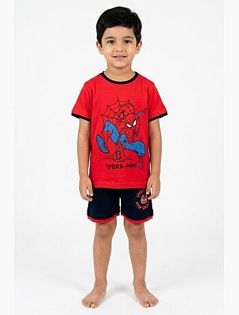 Ensemble bermuda + tee-shirt spiderman| licence officielle