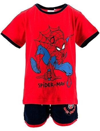 Ensemble bermuda + tee-shirt spiderman| licence officielle
