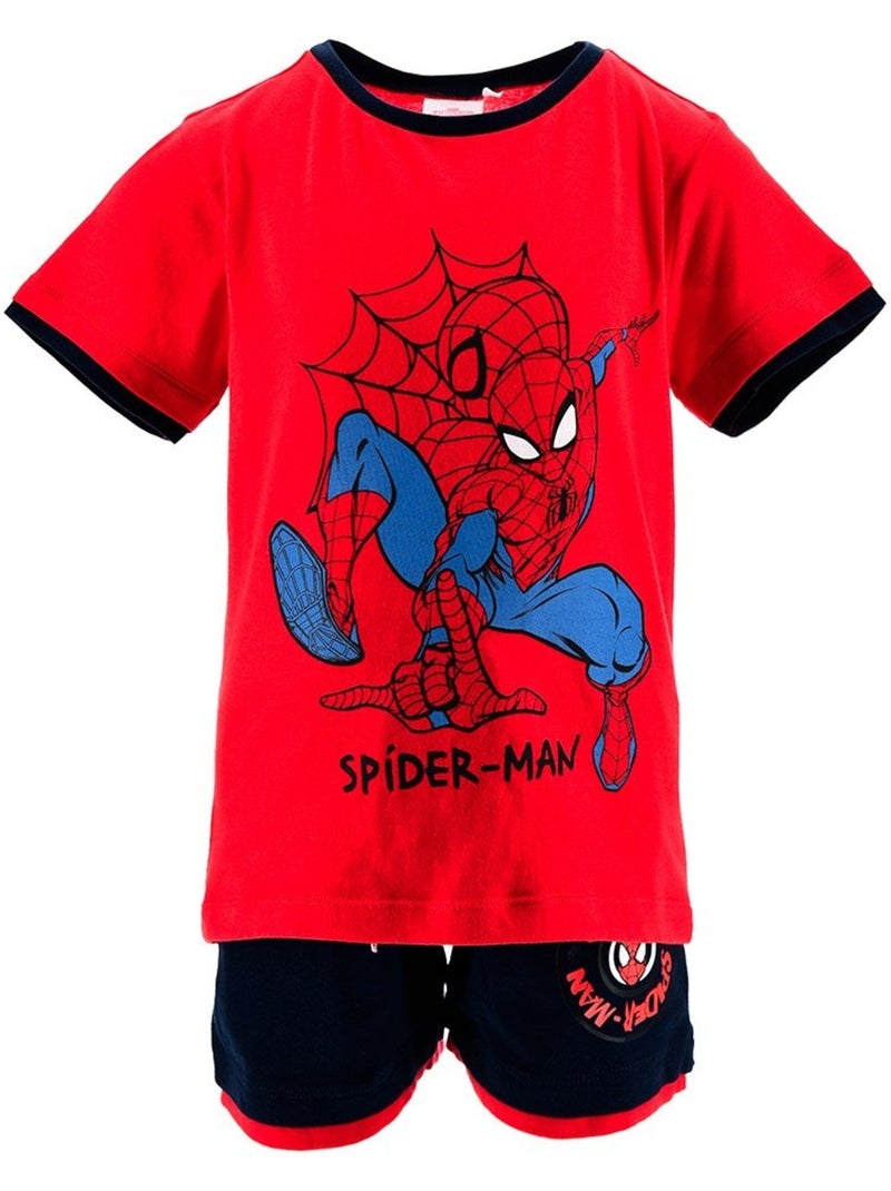 Ensemble Bermuda + Tee-Shirt Spiderman| Licence Officielle Rouge - Kiabi