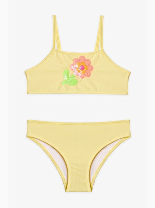 Ensemble bikini à col halter à sequins fille penti - Kiabi Ensemble bikini à col halter à sequins fille penti - Kiabi