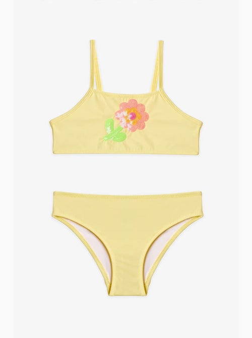 Ensemble bikini à col halter à sequins fille penti - Kiabi Ensemble bikini à col halter à sequins fille penti - Kiabi