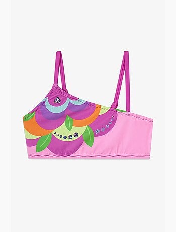 Ensemble bikini fille à une épaule fleuri penti