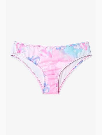 Ensemble bikini fille adela à col halter et imprimé cœurs penti