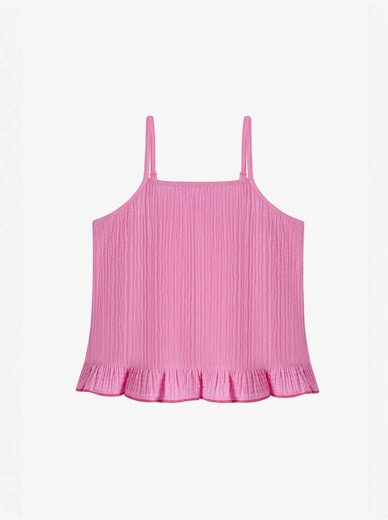 Ensemble bikini pinky à volants fille penti Rose fluo/Solinotes - Kiabi
