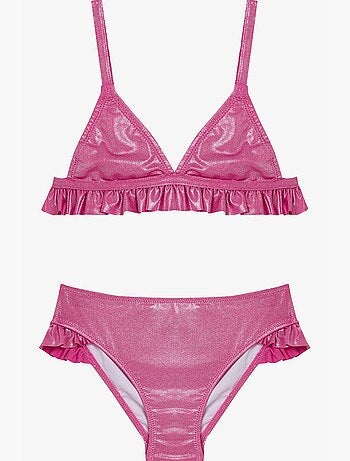 Ensemble bikini triangle brillant fille penti