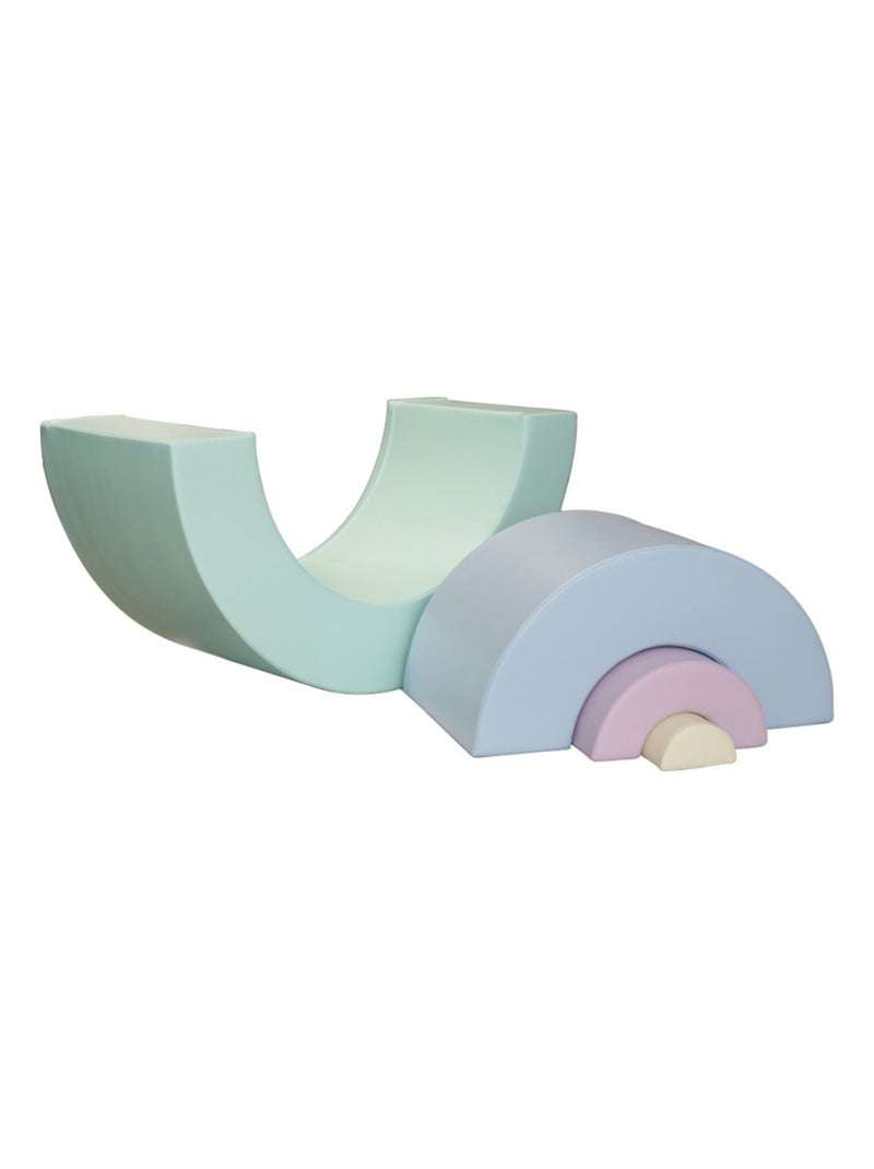 Ensemble blocs Rainbow 4 pastel clair Bleu - Kiabi