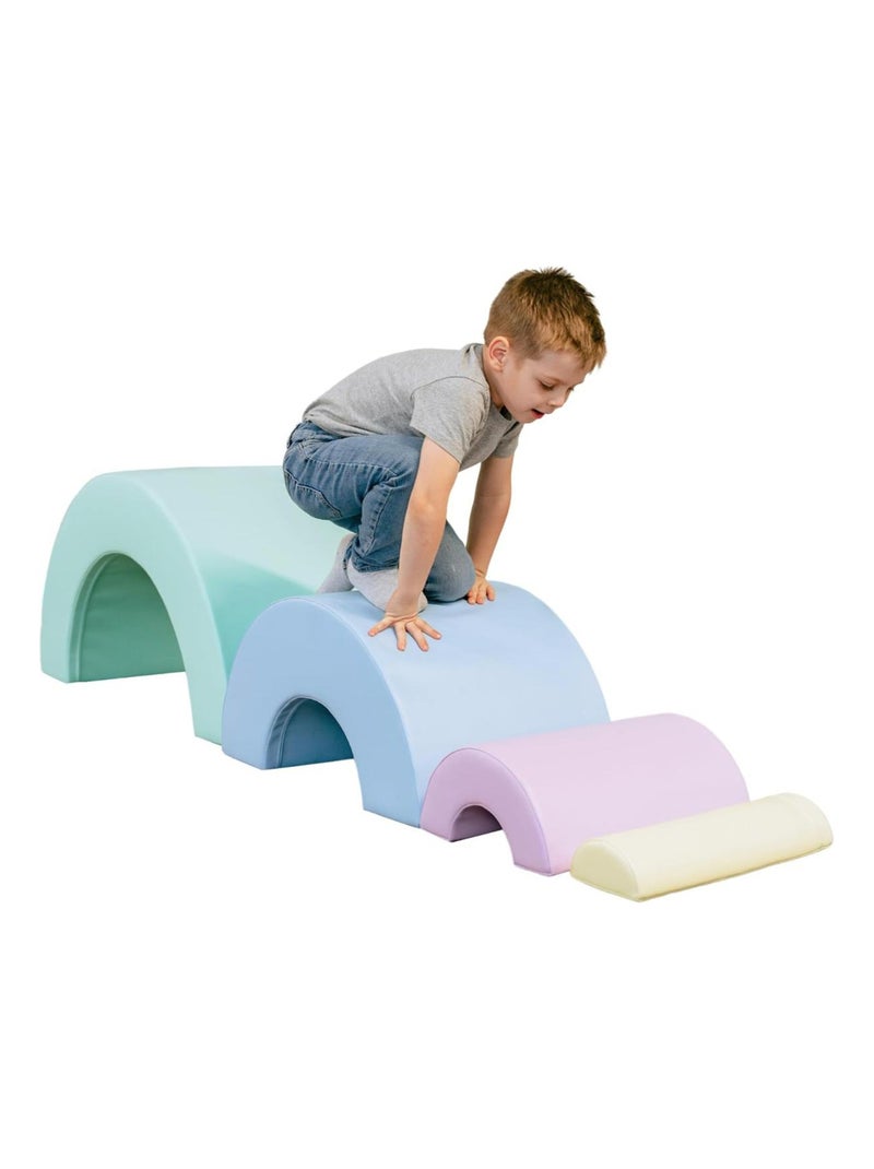 Ensemble blocs Rainbow 4 pastel clair Bleu - Kiabi