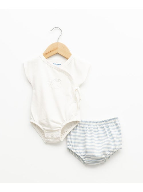 Ensemble bloomer + haut 100% coton - Terre de Marins - Kiabi Ensemble bloomer + haut 100% coton - Terre de Marins - Kiabi