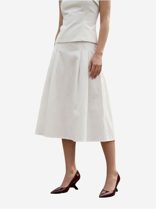 Ensemble blouse bustier et jupe midi à taille haute my fashion - Kiabi Ensemble blouse bustier et jupe midi à taille haute my fashion - Kiabi