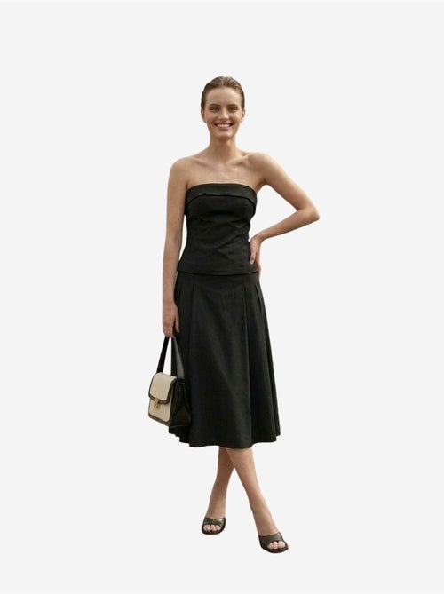 Ensemble blouse bustier et jupe midi à taille haute my fashion - Kiabi Ensemble blouse bustier et jupe midi à taille haute my fashion - Kiabi