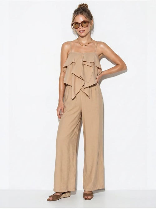 Ensemble blouse bustier et pantalon large à volants lucci - Kiabi Ensemble blouse bustier et pantalon large à volants lucci - Kiabi