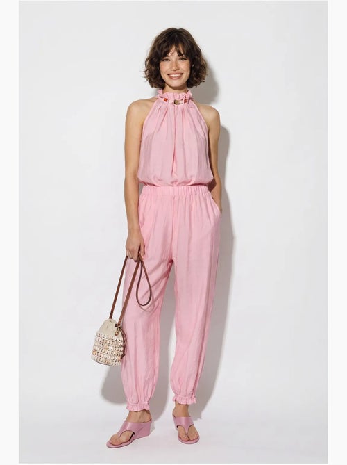 Ensemble blouse dos-nu et pantalon taille haute lucci - Kiabi Ensemble blouse dos-nu et pantalon taille haute lucci - Kiabi