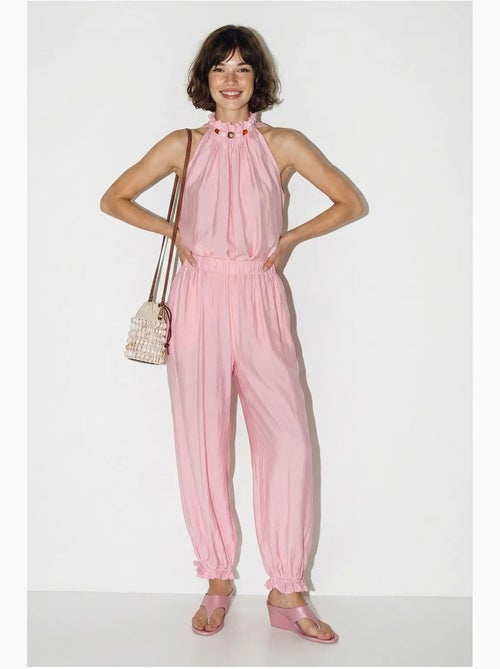 Ensemble blouse dos-nu et pantalon taille haute lucci - Kiabi Ensemble blouse dos-nu et pantalon taille haute lucci - Kiabi