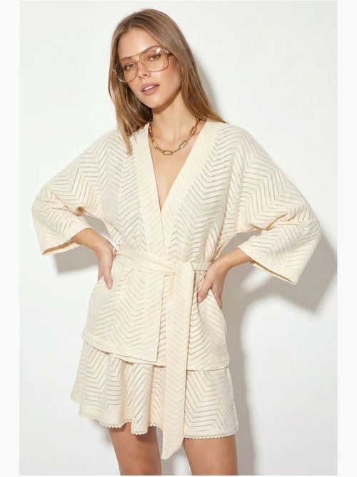 Ensemble blouse et jupe en coton à motif géométrique lucci - Kiabi Ensemble blouse et jupe en coton à motif géométrique lucci - Kiabi