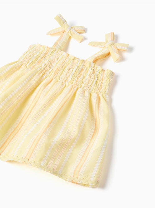 Ensemble blouse et short en coton à rayures - Kiabi