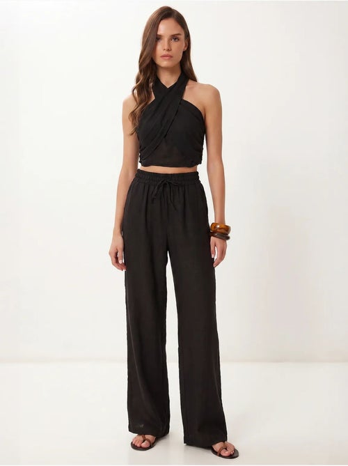 Ensemble blouse halter et pantalon large istanbul - Kiabi Ensemble blouse halter et pantalon large istanbul - Kiabi