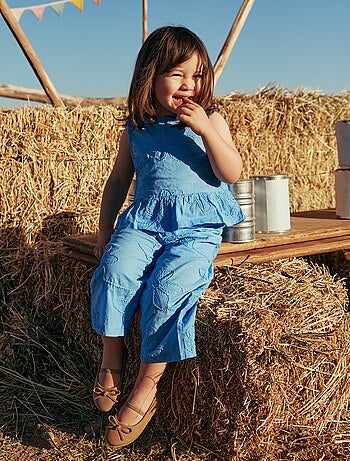 Ensemble blouse + pantalon avec broderies - 2 pièces