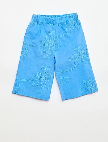 Ensemble blouse + pantalon avec broderies - 2 pièces