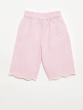 Ensemble blouse + pantalon Vichy - 2 pièces
