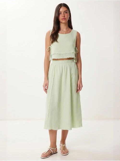 Ensemble blouse sans manches et jupe midi en coton istanbul - Kiabi Ensemble blouse sans manches et jupe midi en coton istanbul - Kiabi