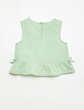 Ensemble blouse sans manches + pantalon - 2 pièces