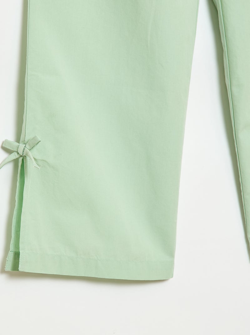 Ensemble blouse sans manches + pantalon - 2 pièces Vert - Kiabi