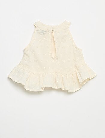Ensemble blouse sans manches + short