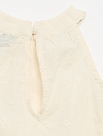 Ensemble blouse sans manches + short