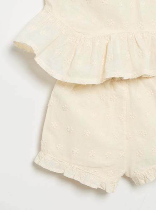 Ensemble blouse sans manches + short - Kiabi Ensemble blouse sans manches + short - Kiabi