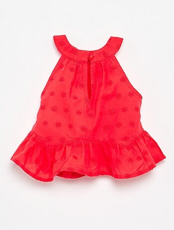 Ensemble blouse sans manches + short