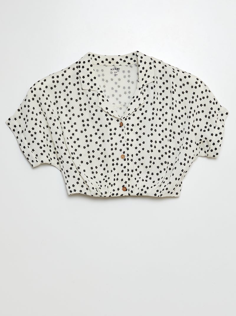 Ensemble blouse + short - 2 pièces BLANC - Kiabi