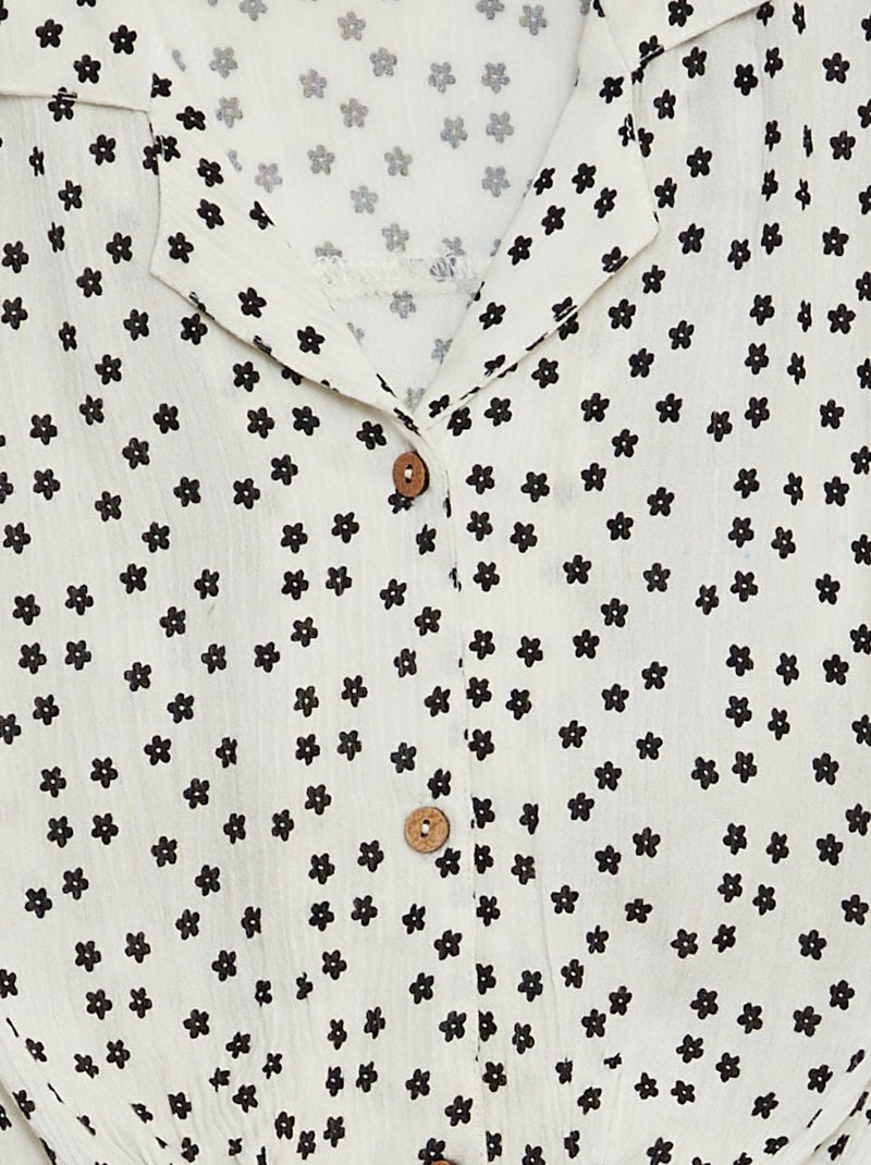 Ensemble blouse + short - 2 pièces BLANC - Kiabi