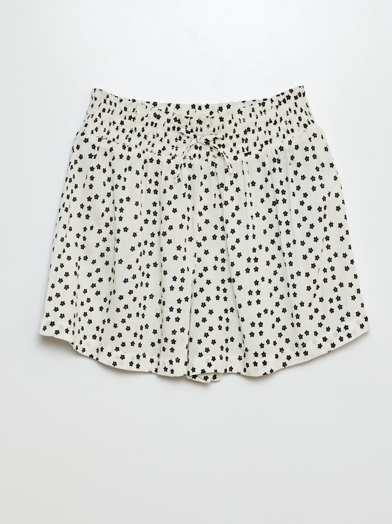 Ensemble blouse + short - 2 pièces BLANC - Kiabi