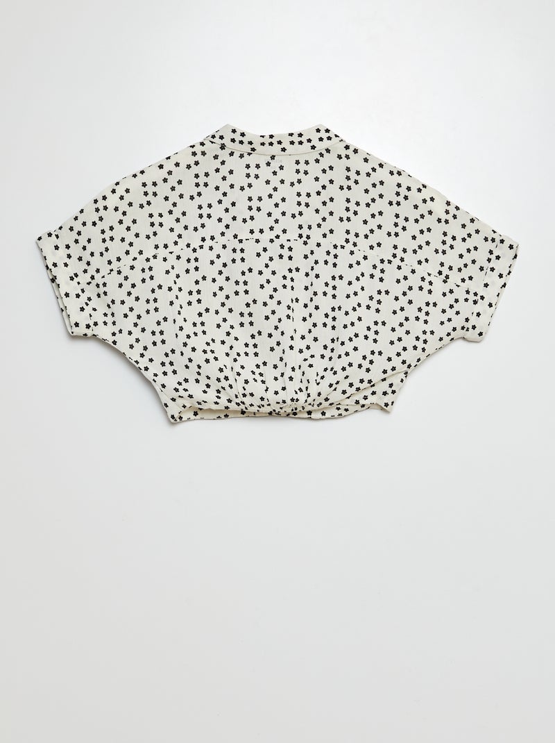 Ensemble blouse + short - 2 pièces BLANC - Kiabi