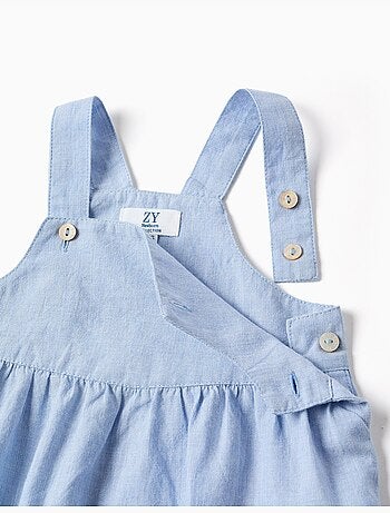 Ensemble body à manches courtes + barboteuse en coton