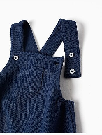 Ensemble body à rayures + barboteuse en piqué