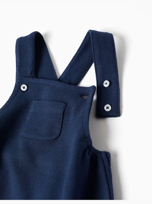 Ensemble body à rayures + barboteuse en piqué - Kiabi