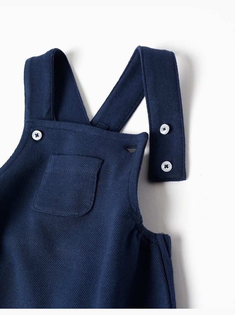 Ensemble body à rayures + barboteuse en piqué Bleu foncé - Kiabi
