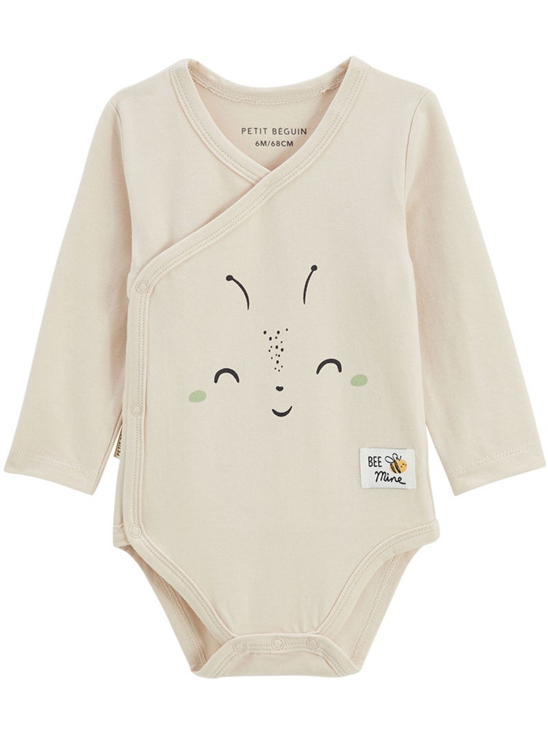Ensemble body bébé et pantalon en molleton Eden Beige - Kiabi