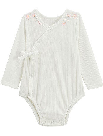 Ensemble body bébé et pantalon en pointelle Badian