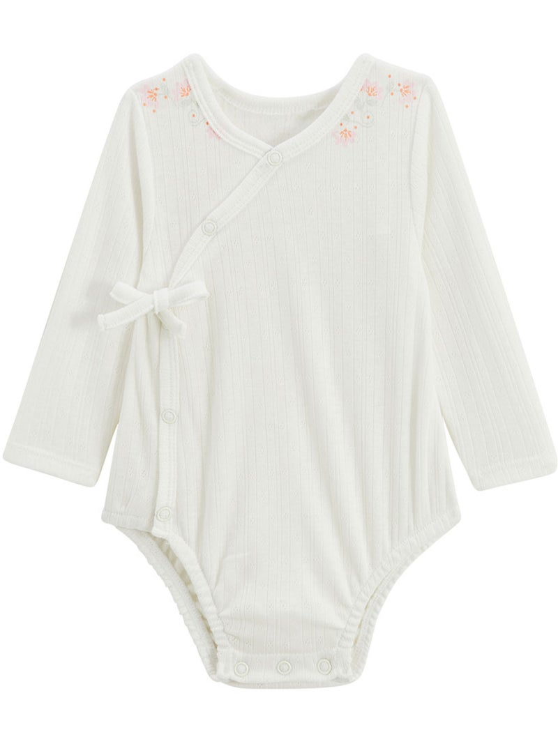 Ensemble body bébé et pantalon en pointelle Badian Ecru - Kiabi
