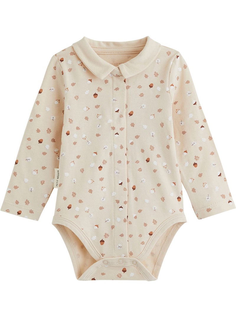 Ensemble body bébé et pantalon matelassé caramel Marron - Kiabi
