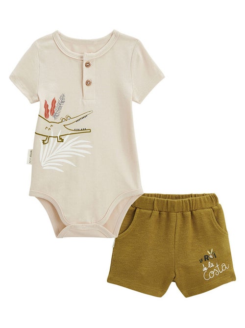 Ensemble body bébé et short Costa - Kiabi