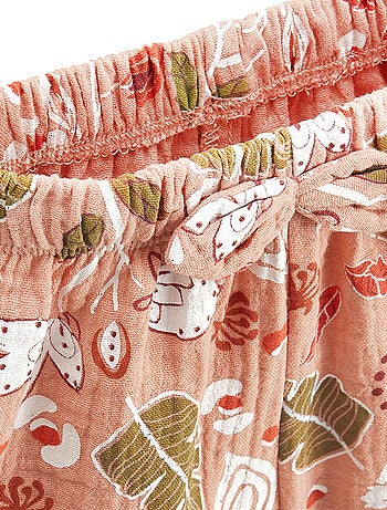 Ensemble body bébé et short en gaze de coton Mindanao