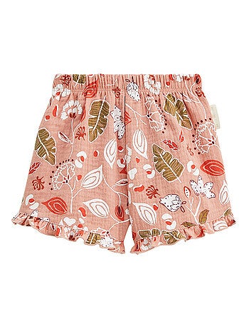 Ensemble body bébé et short en gaze de coton Mindanao